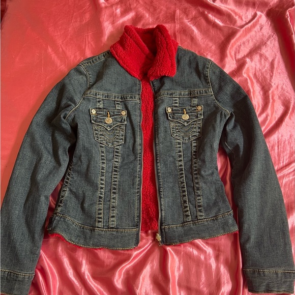 Like New reversible, true religion, jeans jacket - Picture 1 of 3